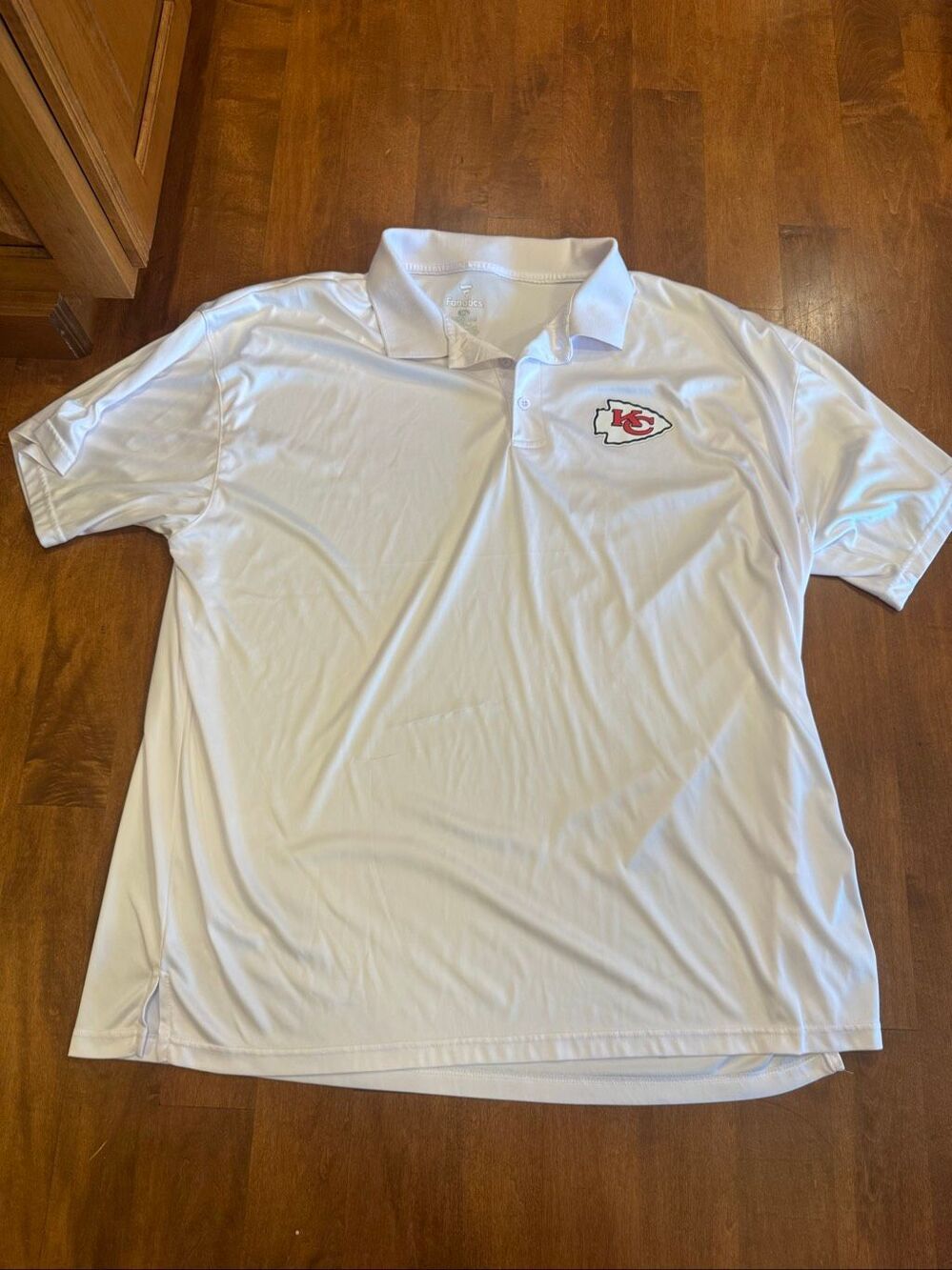 Fanatics Kansas City Chiefs Polo Shirt Men’s 3XL White NFL New Without Tags